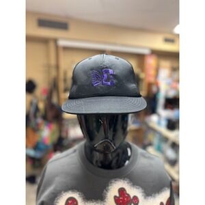 Needles Papillon Logo Bird Shooter Hat NWT Black Purple Embroidery Size M MR611
